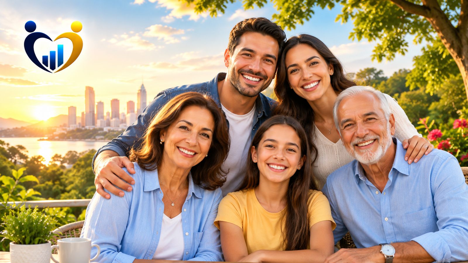 Familia compartiendo bienestar, salud y prosperidad en un entorno de armonía y calidad de vida.
